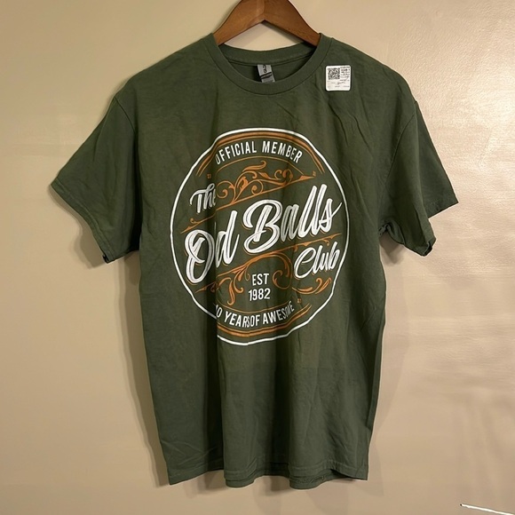 Gildan Heavy Cotton Graphic Screen T-Shirt Green Short Sleeve Size Large NWT - Picture 2 of 8